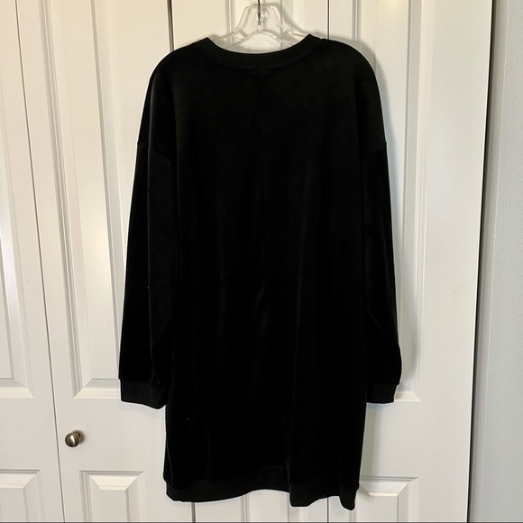 SUPER SALE! EUC, Max Studio, Black Velour Dress, XL - Picture 3 of 3